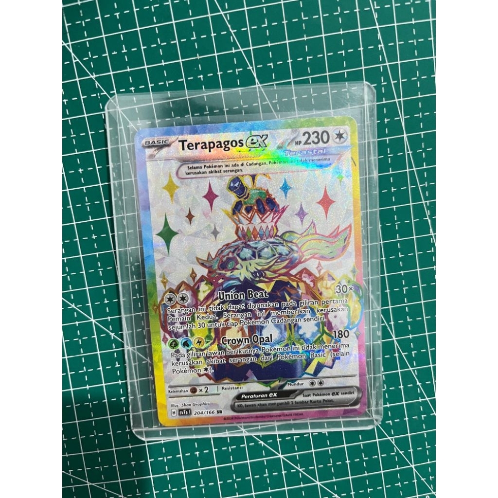 KARTU TCG POKÉMON TERAPAGOS SR HOLO ORIGINAL