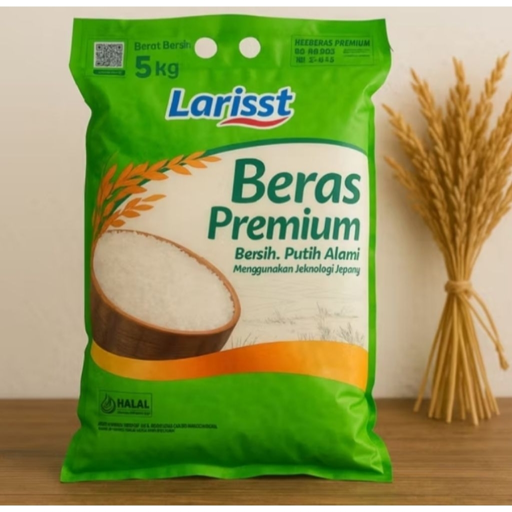 

beras premium larisst 5 kg murah pulen enak