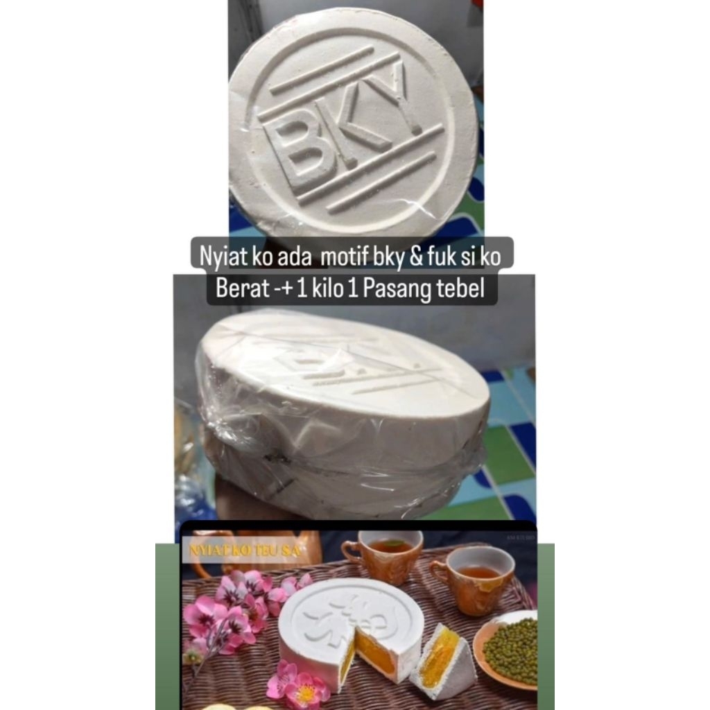 

KUE BULAN NYIAT KO MERK BKY KHAS PEMANGKAT ISI KACANG HIJAU TAUSA MANIS LEGIT