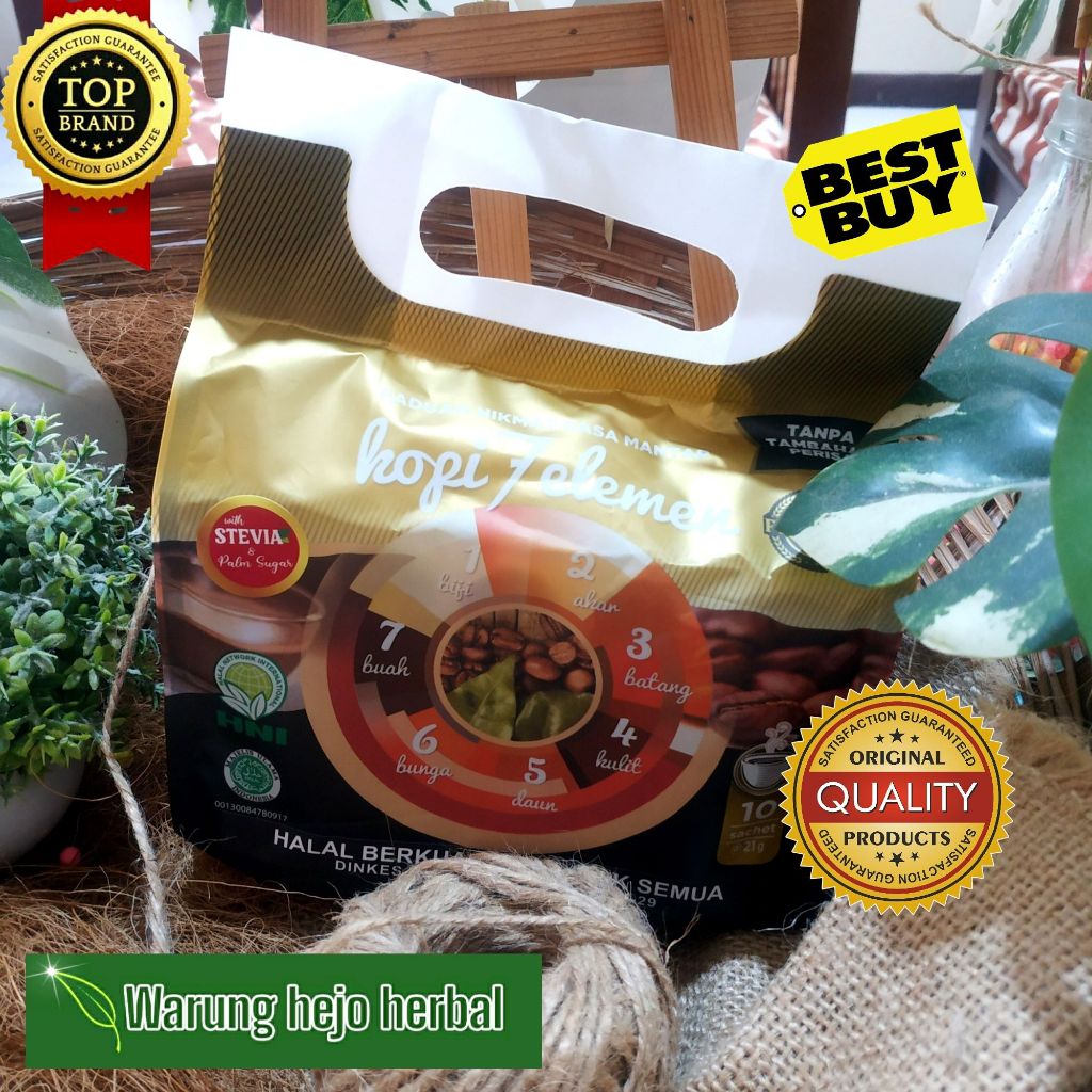

KOPI 7 ELEMEN PREMIUM HNI / KOPI HERBAL / 10 SACHET