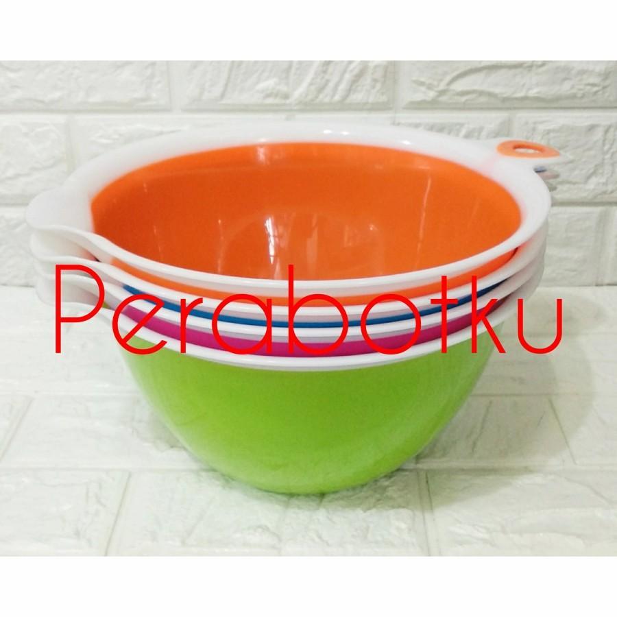 [30 PCS WARNA RANDOM] Mixing Bowl Plastik Nagata 512 / Mangkok Adonan Kue / Baskom Adonan / Mangkuk 