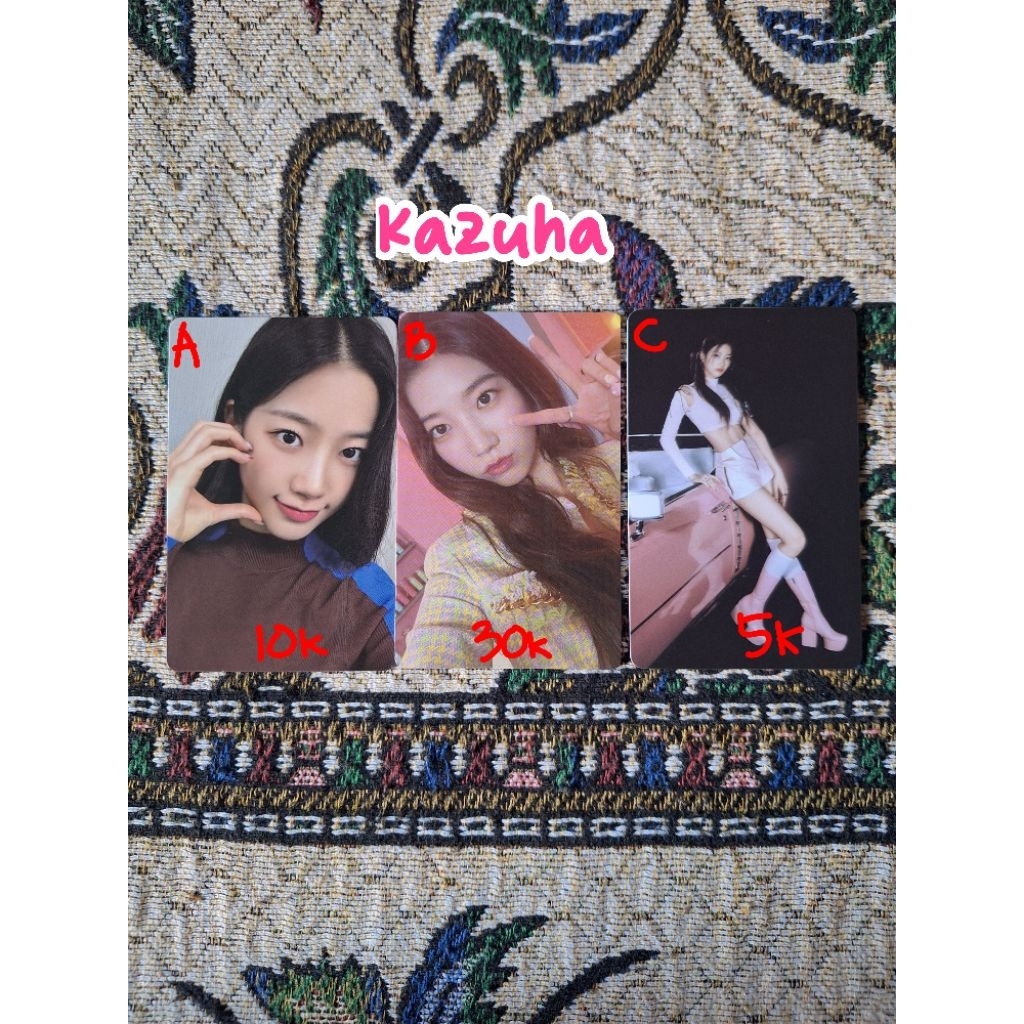 LE SSERAFIM LESSERAFIM KAZUHA CHAEWON YUNJIN SAKURA EUNCHAE PC ALBUM OFFICIAL PHOTOCARD MEMBERSHIP F