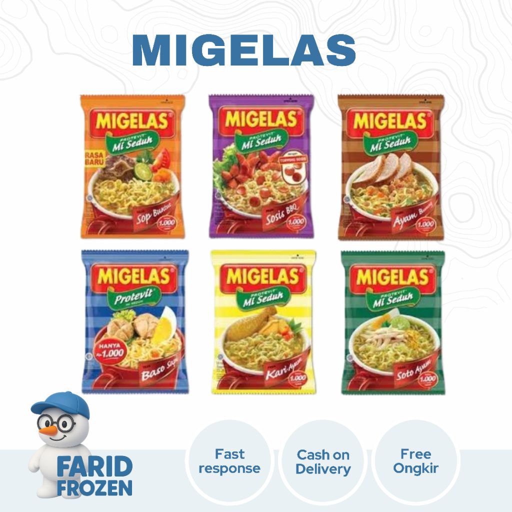 

MI GELAS RENCENG 30 GR X 15 ( 1 RENCENG ISI 15 PCS)