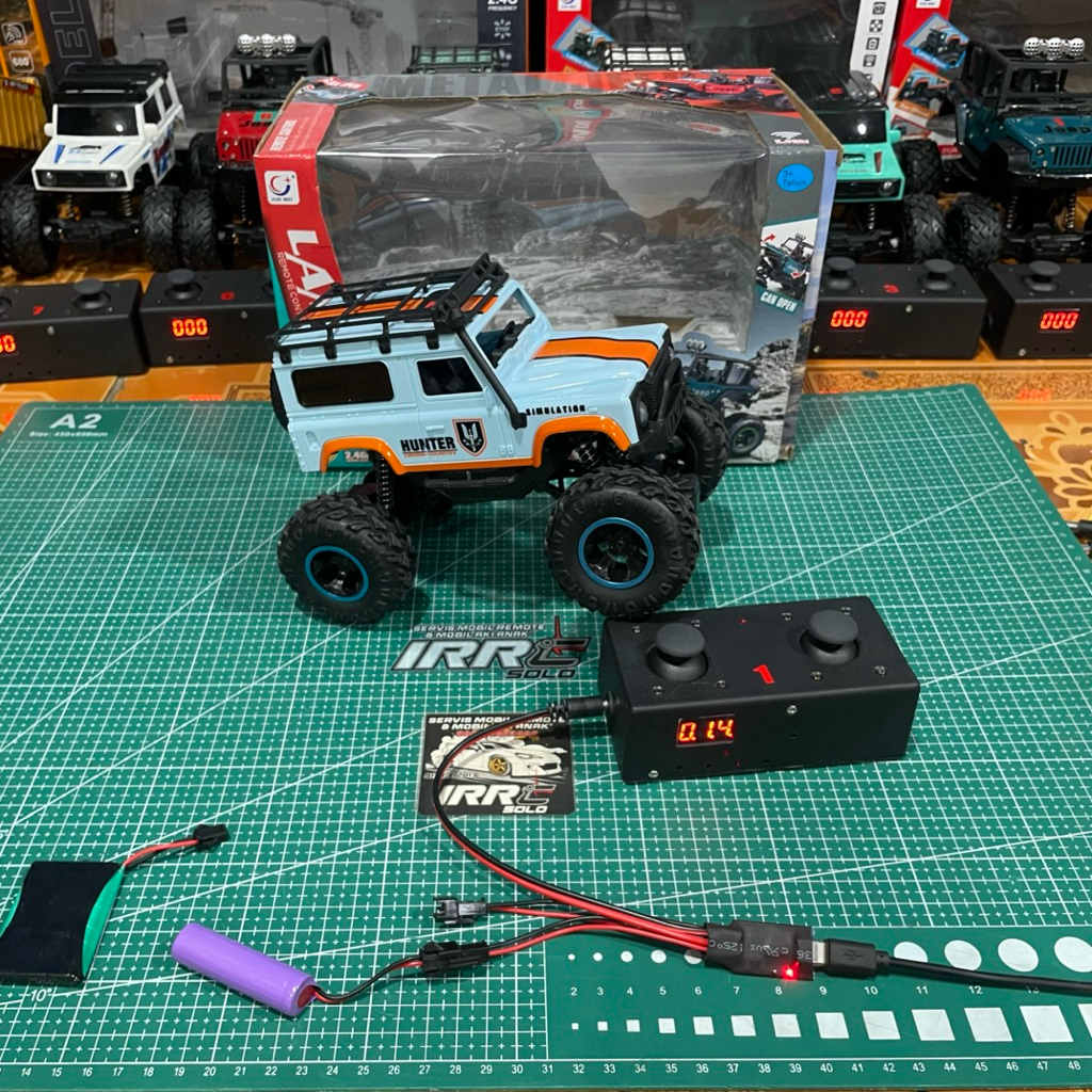 mobil remote jep 2wd untuk usaha rental rc. udah full upgrade