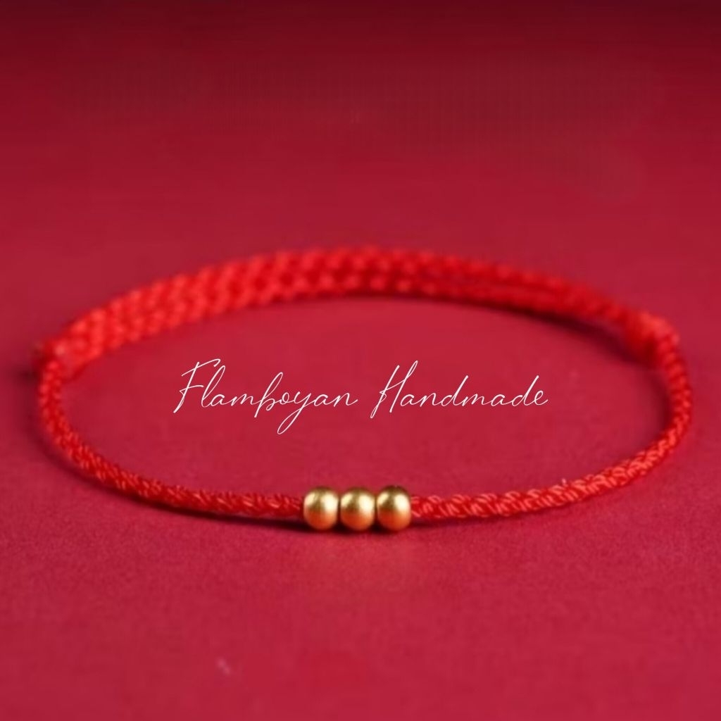 Gelang tali feng shui keberuntungan, gelang tali merah keberuntungan