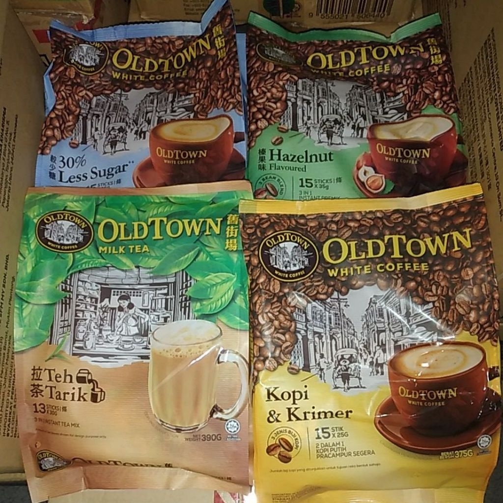 

Kopi old town semua variant rasa 20 bungkus 1kotak