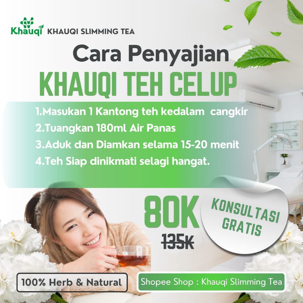 

Teh Hijau Detox By Khauqi Minuman Instan Teh Untuk Diet Pelangsing Herbal BPOM & HALAL MUI