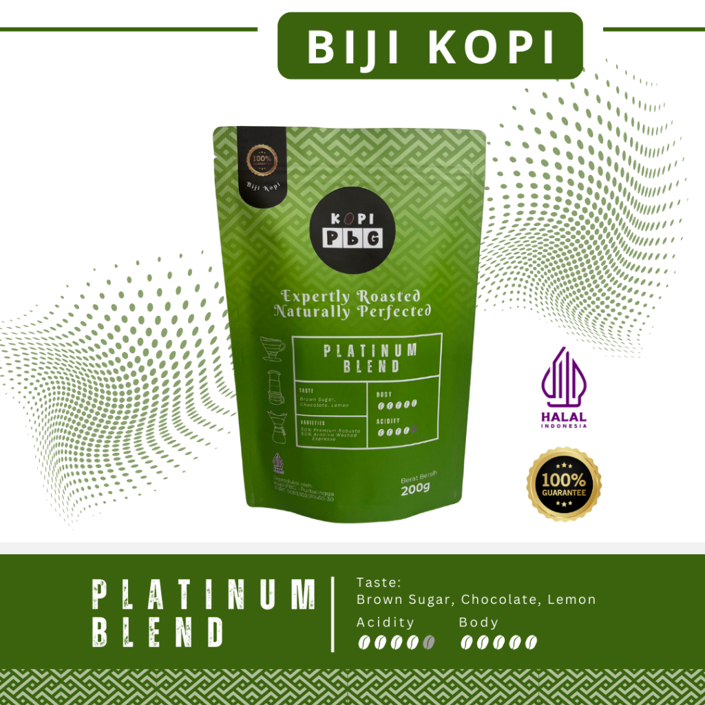 

Biji Platinum Blend Kopi PBG