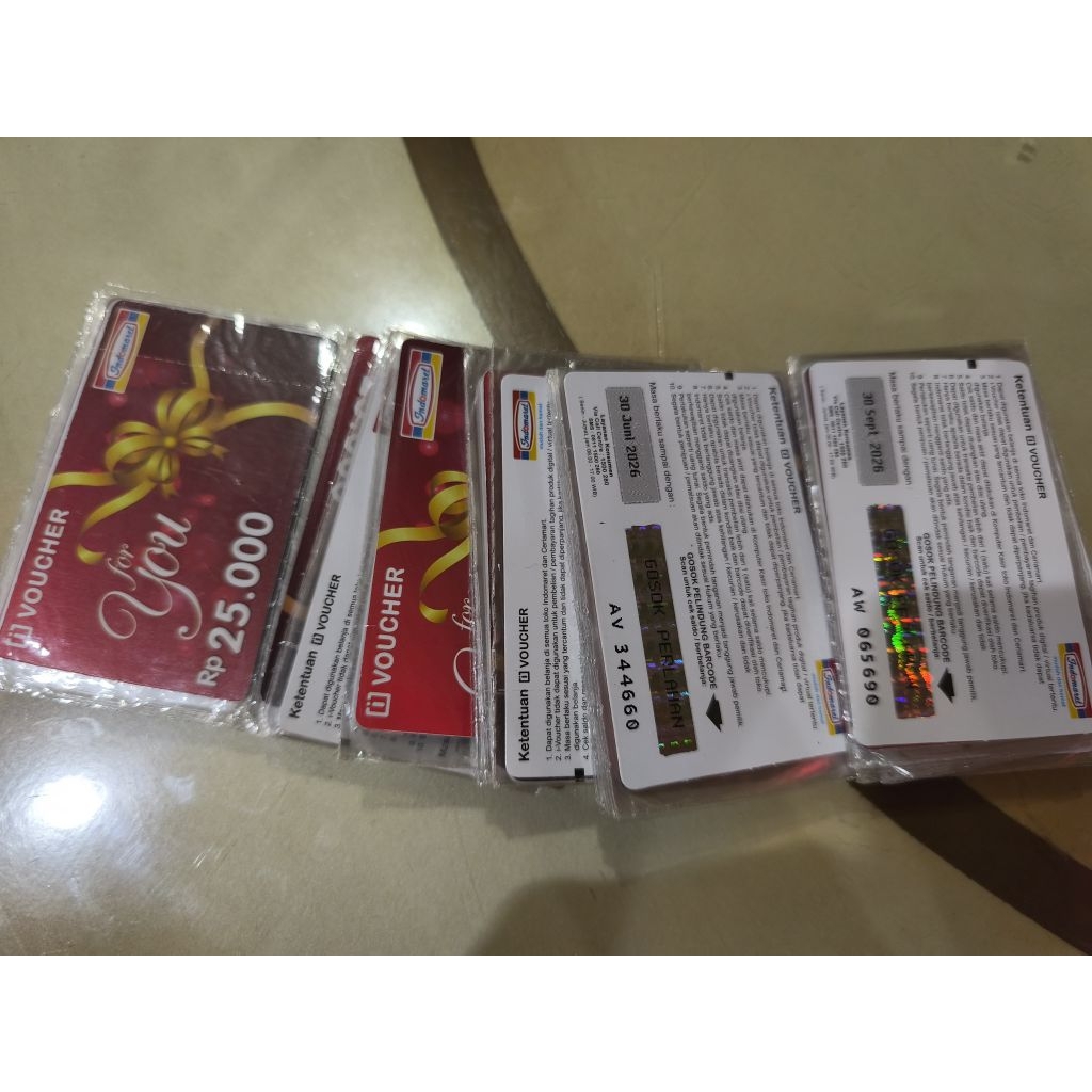 Voucher Indomaret Alfamart 25000 50000
