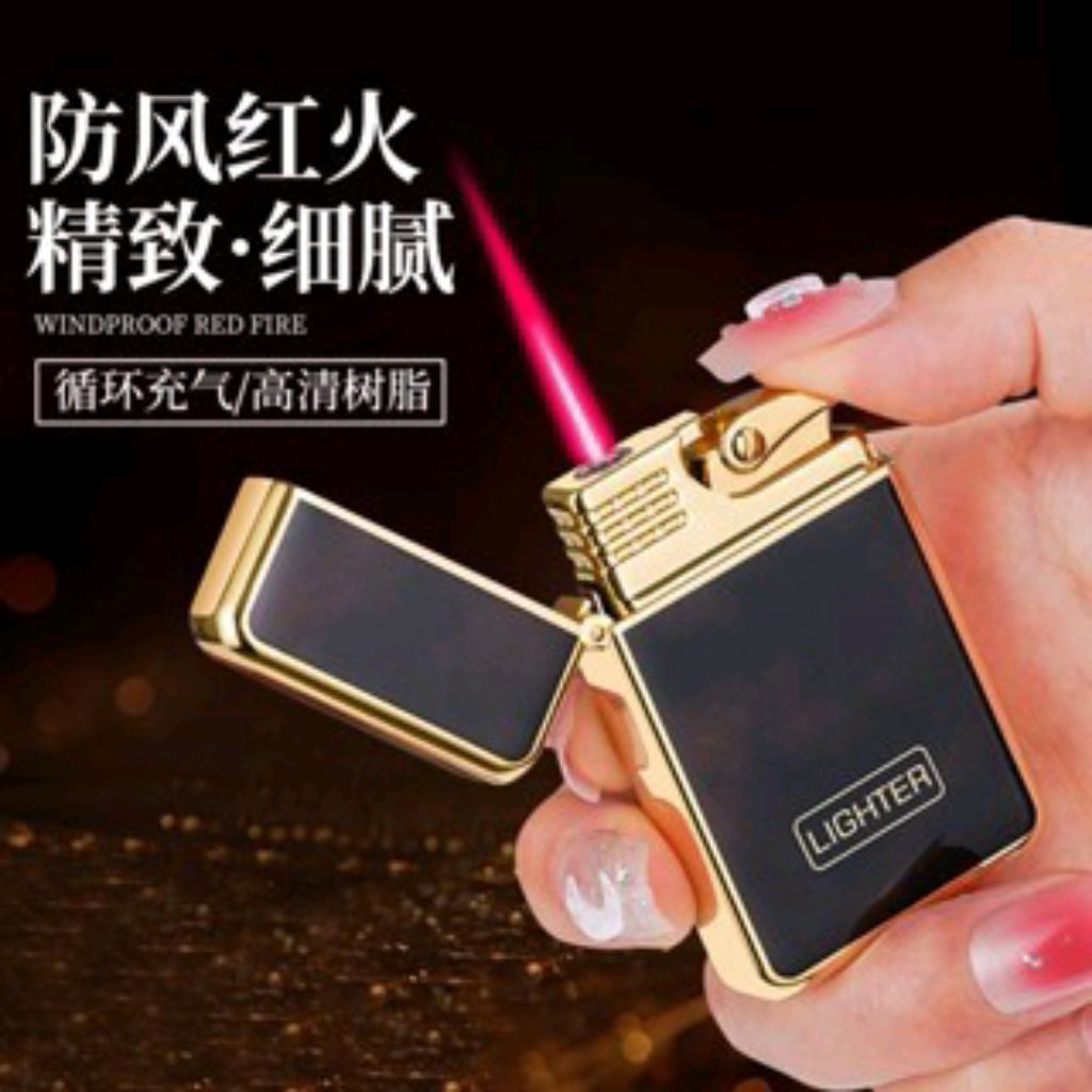 korek api bara logam creative korek gas keren TIPE-537 korek gas anti angin bisa di isi ulang