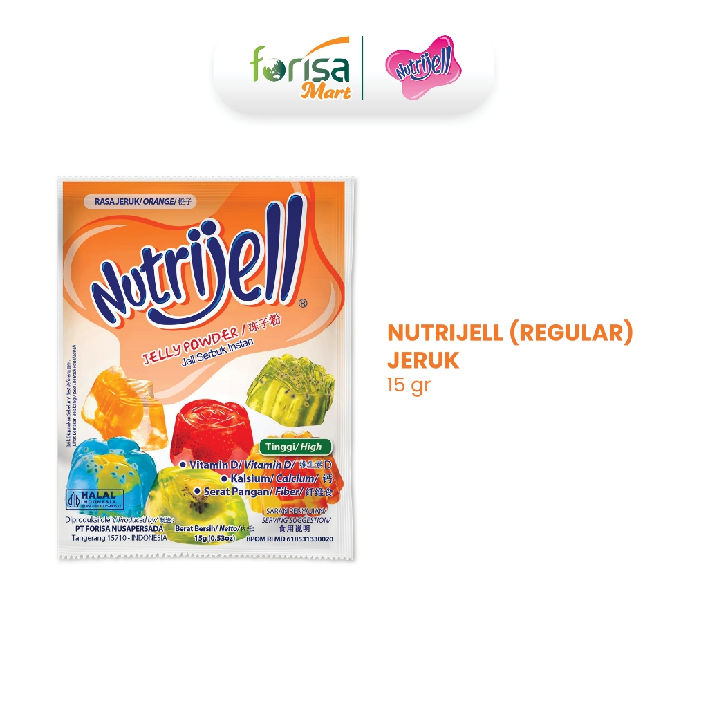 

Nutrijell Reguler Jeruk - 1 Sachet
