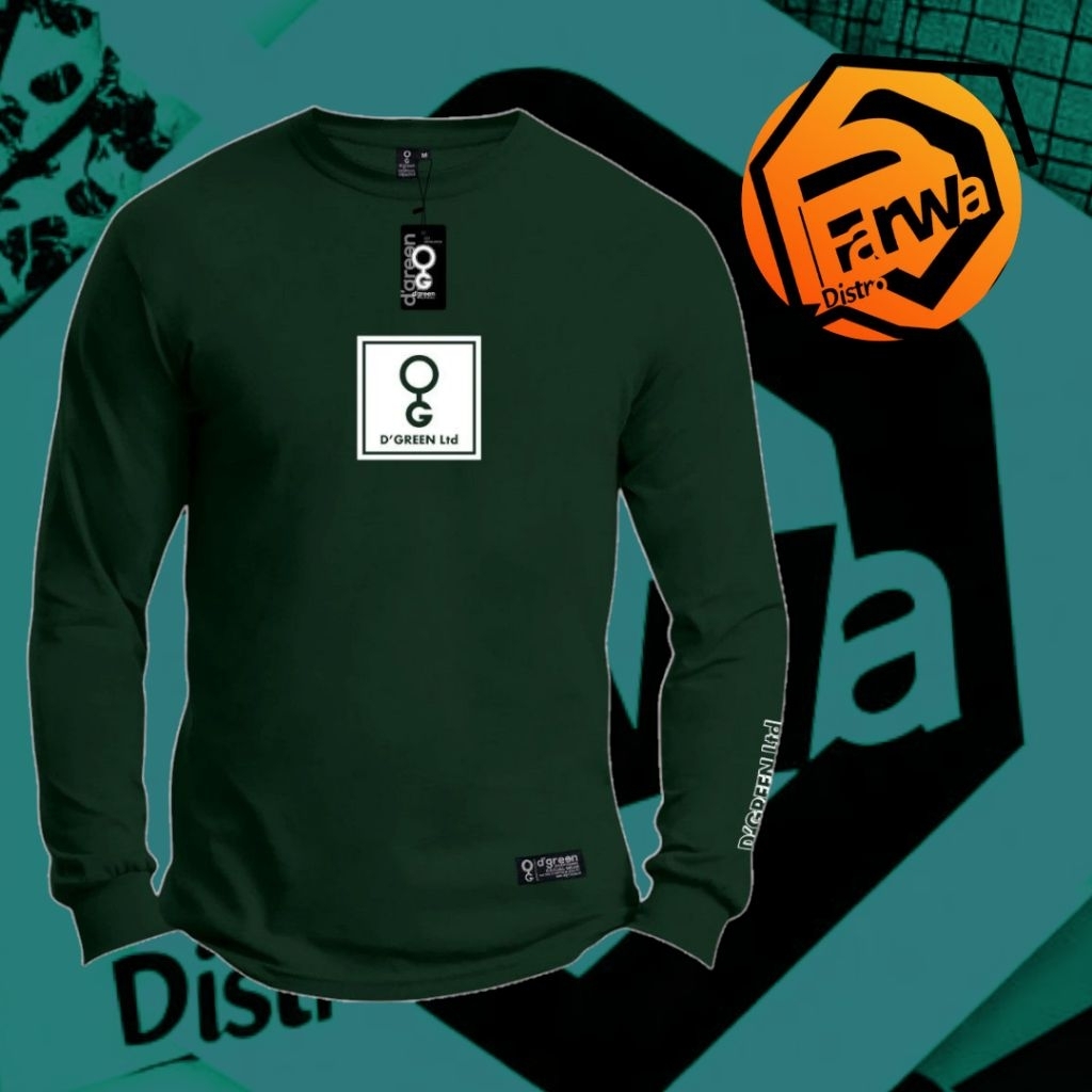 KAOS ORIGINAL/D'Green/LONG SLAVE/GUDANG/KAOS BANDUNG 100%