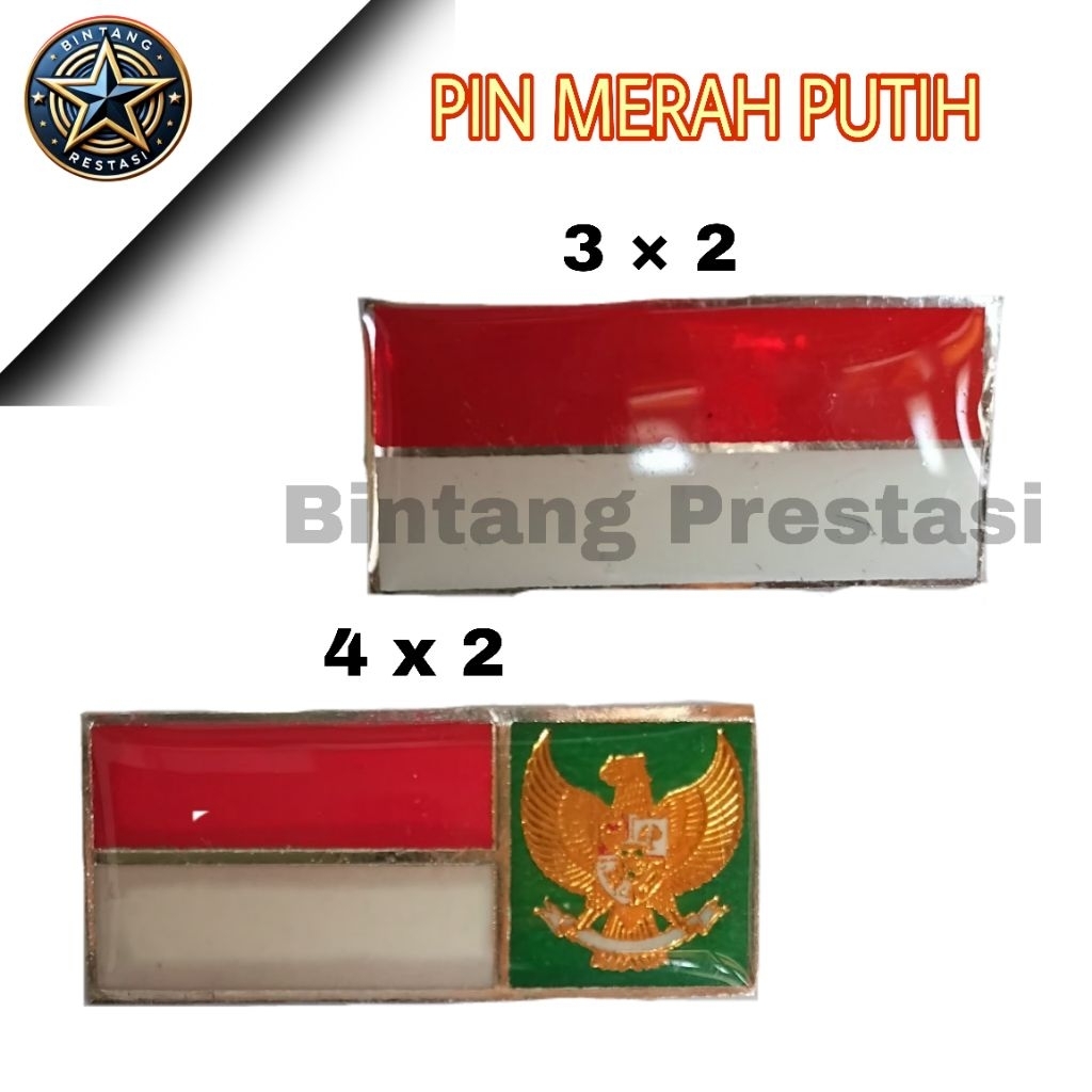 PIN MERAH PUTIH/LENCANA MERAH PUTIH