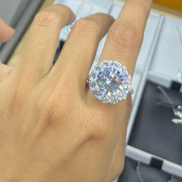 Cincin LC064 Berlian Moissanite 5ct 6.1gr