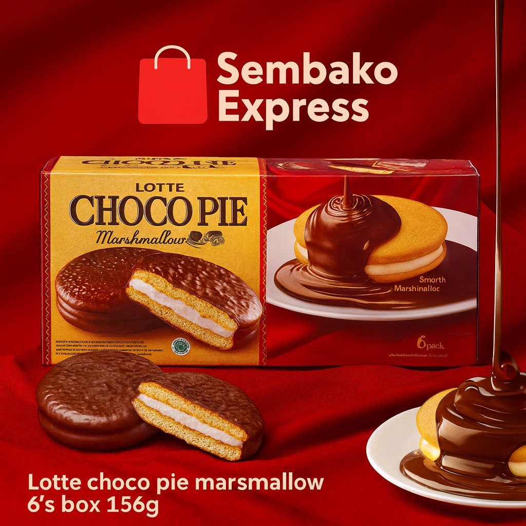 

Lotte Choco Pie Marshmallow 6’s Box 156g – Sembako Express