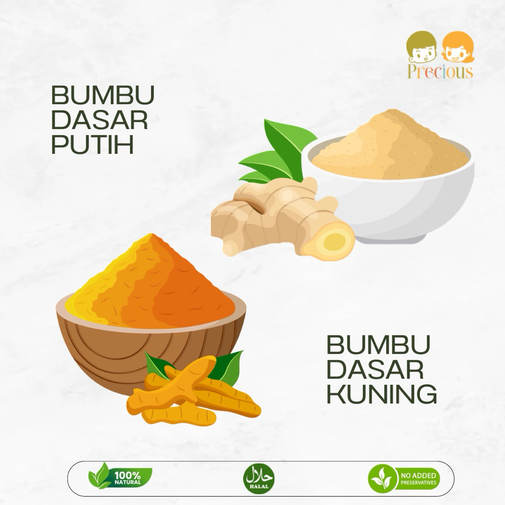 

BUMBU DASAR PUTIH & KUNING MPASI