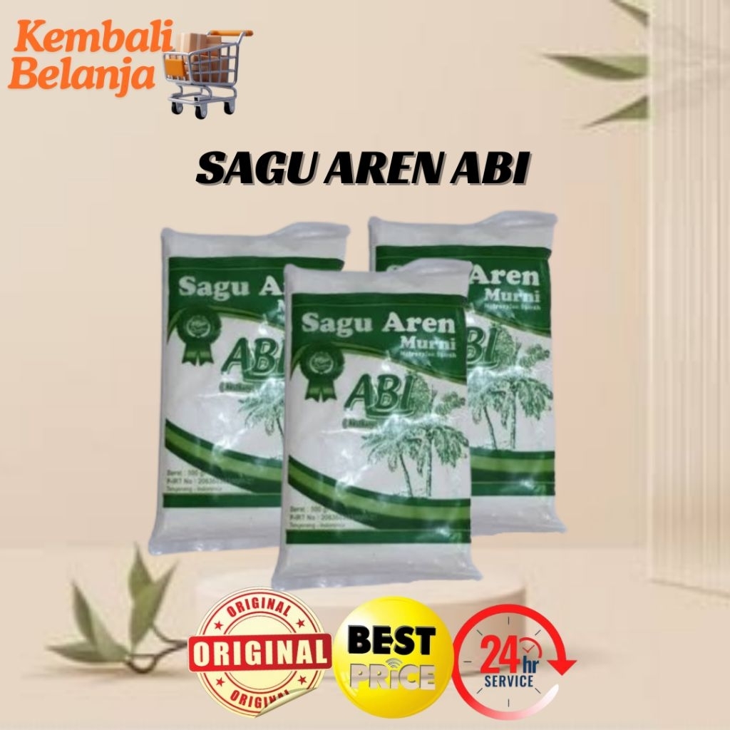

Tepung Sagu Aren Murni ABI 500 Gram/ Sagu Aren Untuk Bakso Cendol Cilok/ Sagu Aren Untuk Kue/ Sagu Aren Super