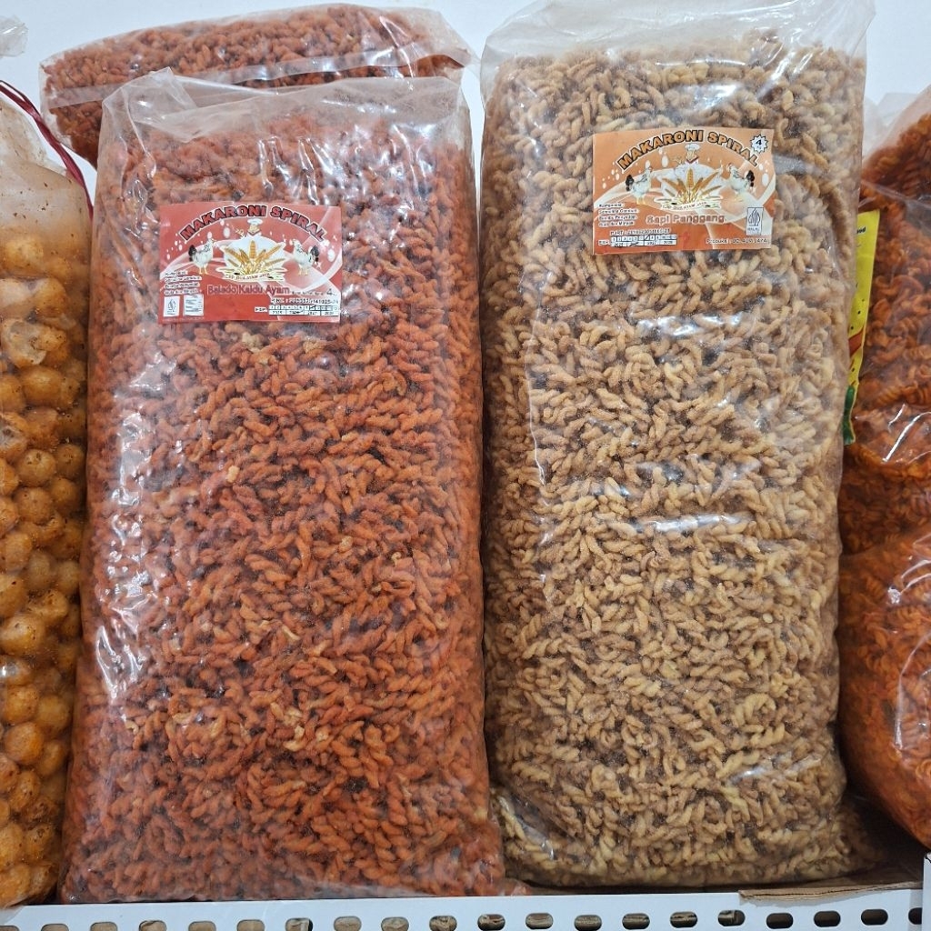 

Makaroni spiral jagung manis sapi panggang pedas balado 1kg 2kg