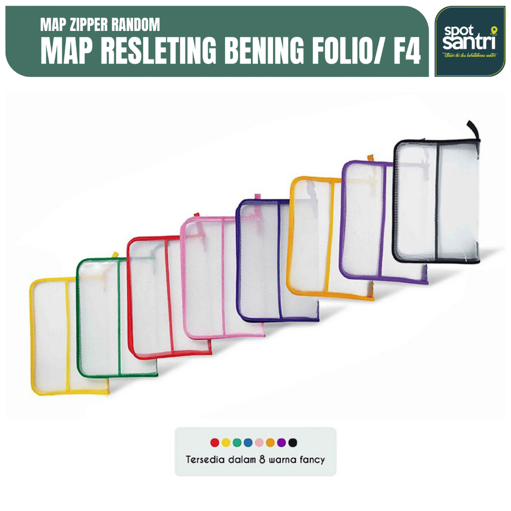 

Map Tas Resleting BIG Plastik Bening | Dokumen Folio/ F4 [PCS]