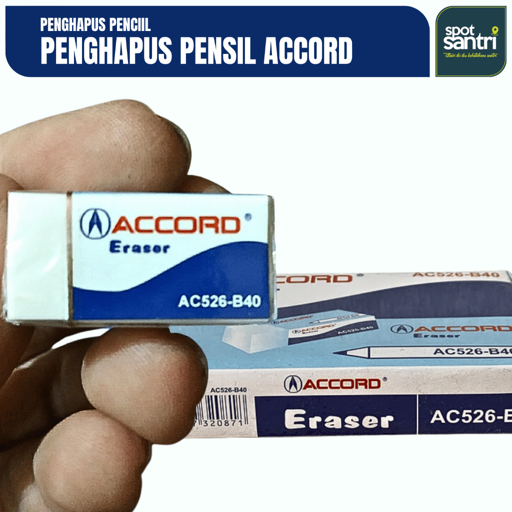 

Penghapus Setip Pensil Accord Putih Kecil SNI | Pencil Eraser [PCS]