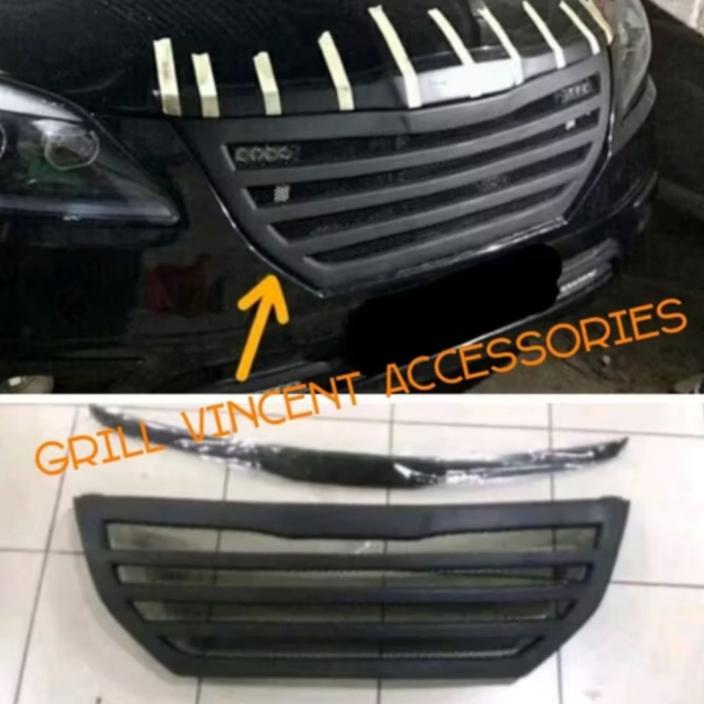Grill grand innova 2014 2015 custom garis elegan | Gril jaring inova Barong