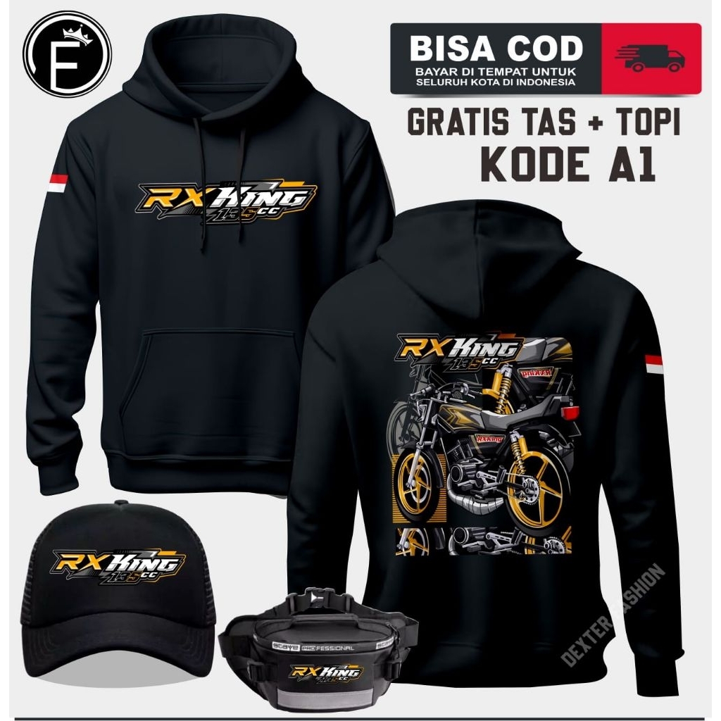 HOODIE RX KING JAKET RX KING TERBARU GRATIS TAS DAN TOPI SWEATER RX KING ORIGINAL |zanastoresid|
