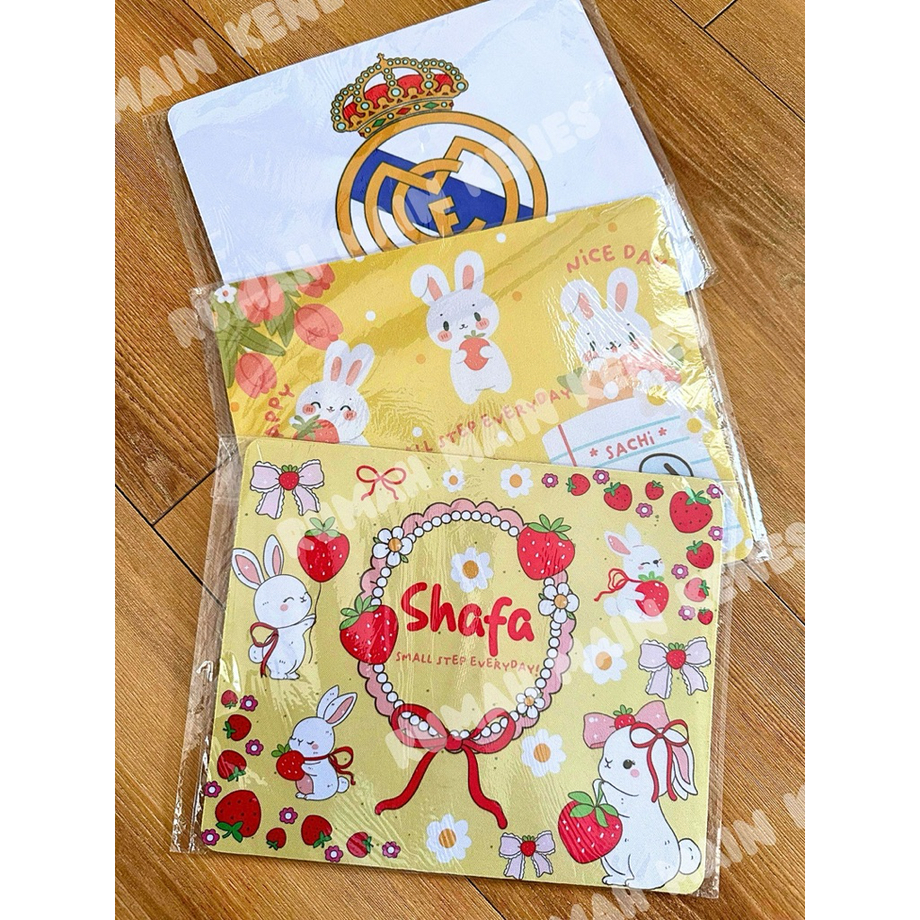 Mousepad Custom Desain Cetak Foto, Nama, Logo, Karakter Souvenir Kado Unik Mousepad Custom Gambar