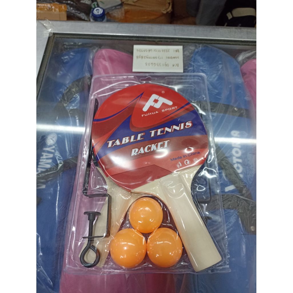 Bet Tennis Meja Lengkap 2 Bet + Tiang + Net Co