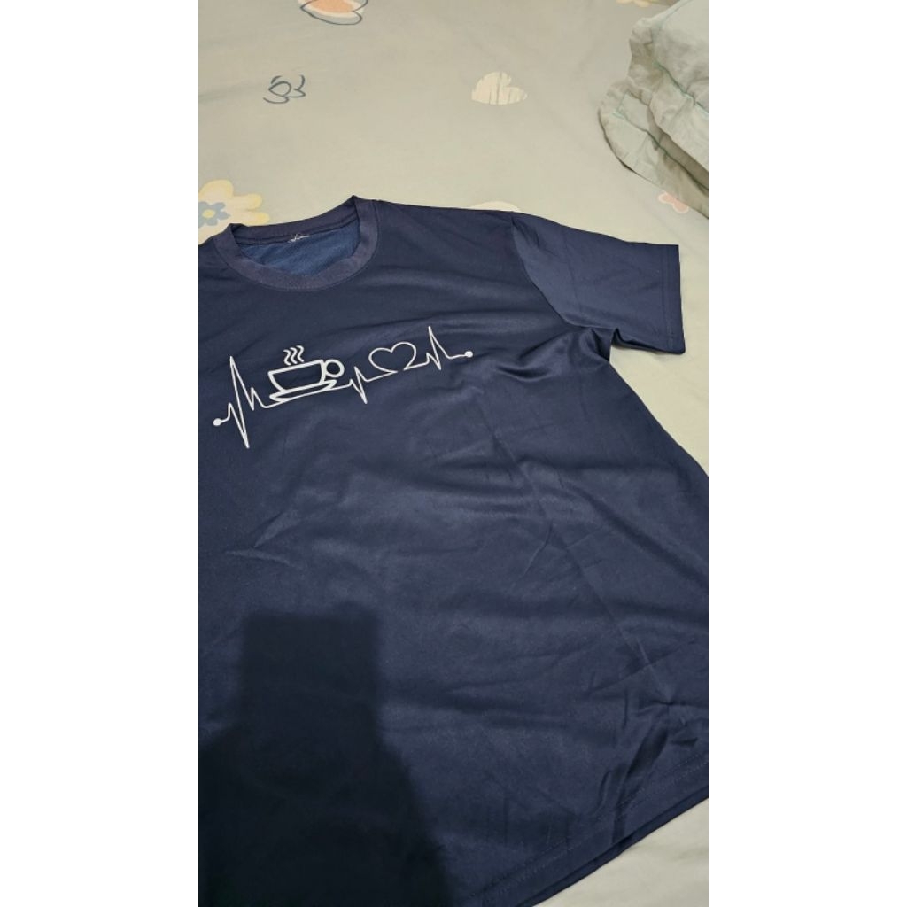 preloved kaos olahraga pria hitam navy lengan panjang lengan pendek