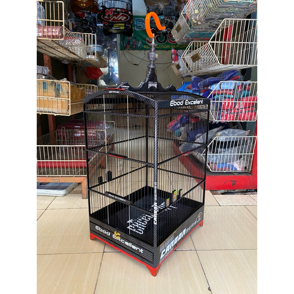 SANGKAR KANDANG KOTAK EBOD JAYA DECAL CARBON EXCELLENT RUJI FIBER NO 2
