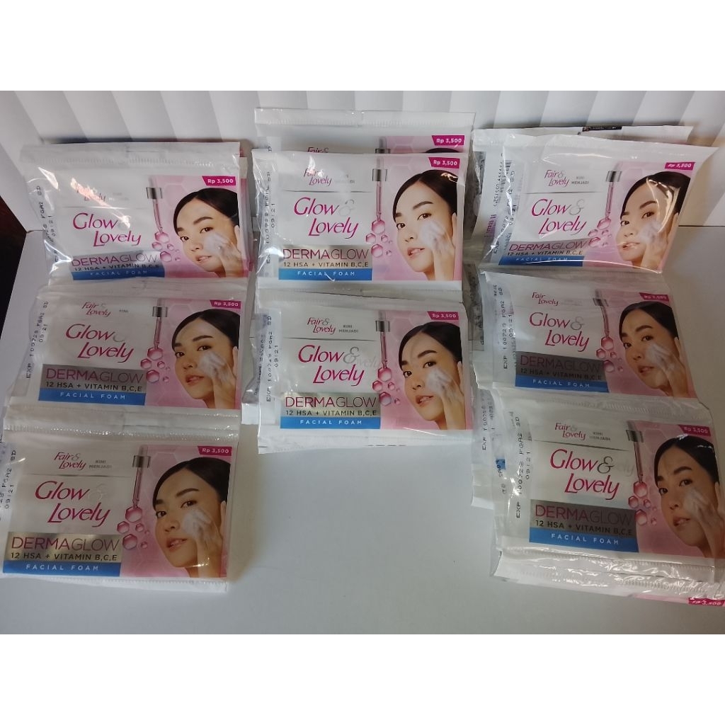 facial foam fair & lovely renteng (12 sachet)