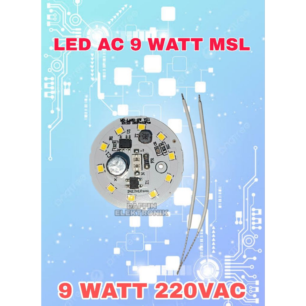 LED AC 9 Watt MSL | LED AC Murah 9 Watt MSL | LED AC 9 WATT EKONOMIS