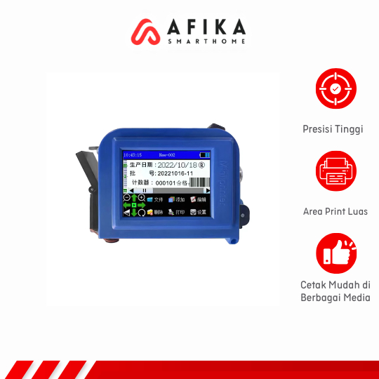 Mesin Printer Barcode Handheld Inkjet Printer WiFi Version