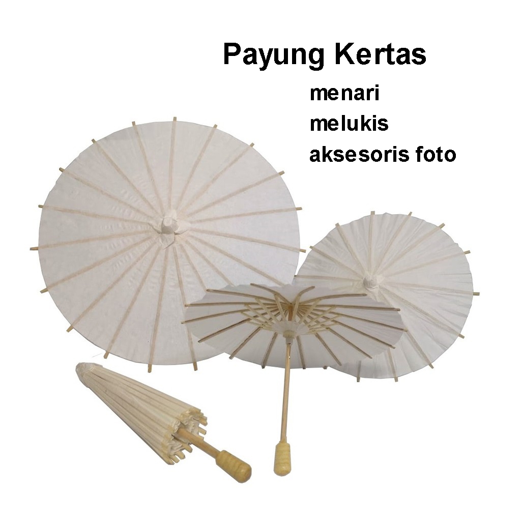 

Payung Kertas DIY Putih 30/40/60CM Lukis