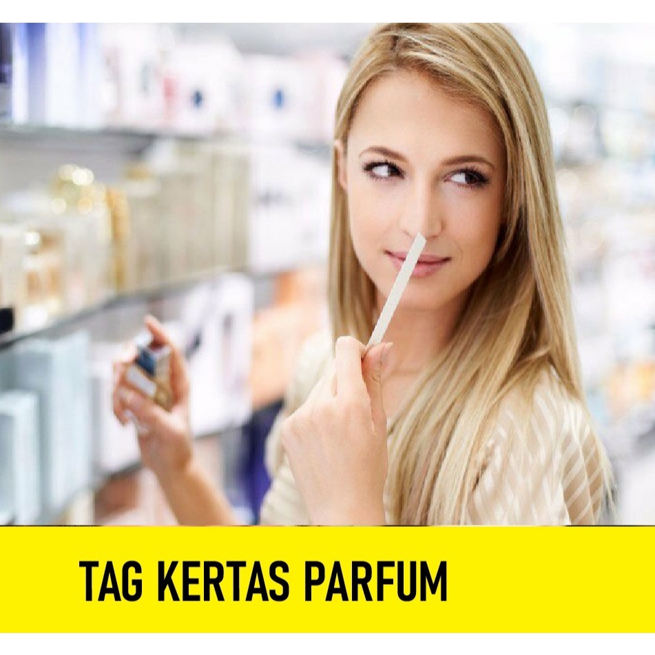 Tag kertas parfum sample kertas parfum isi banyak