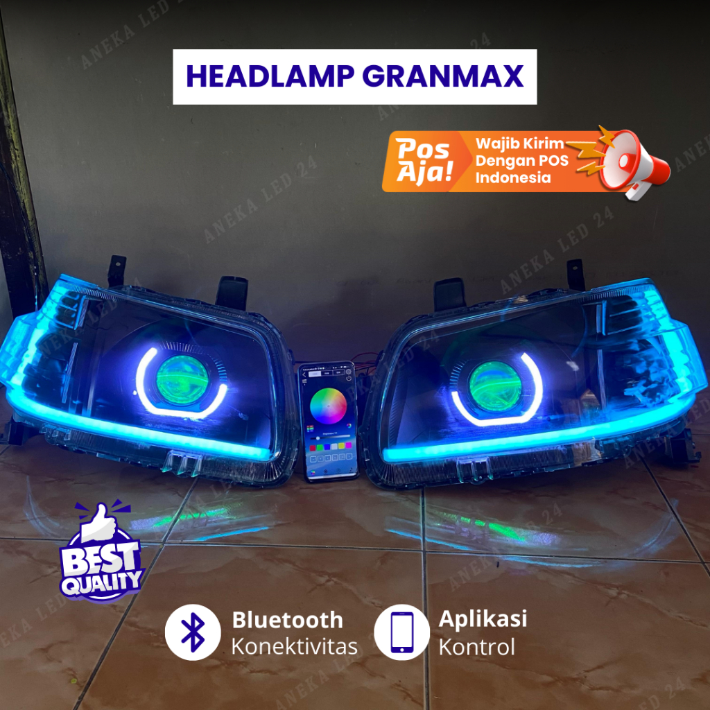 Headlamp Grand Max Grandmax Set Biled Custom RGB Head Lamp Truk Mobil Grand Max Lampu Depan Grand Ma