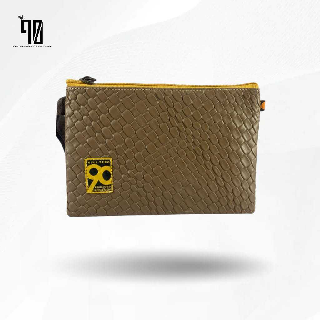 Dompet Pouch Coklat Official Nine Zero | Stylish & Ringkas