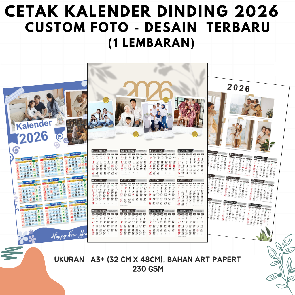 

Kalender 2026 1 Lembar – Desain Aesthetic + Foto Pilihanmu
