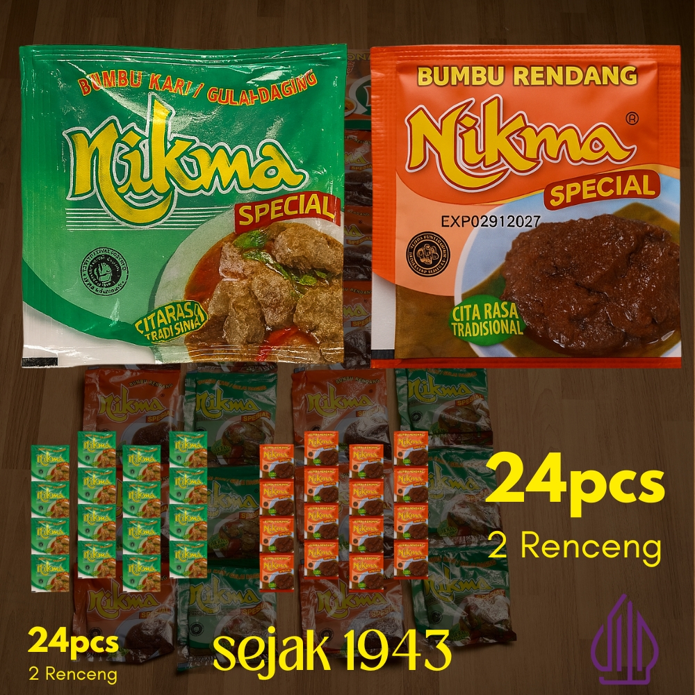 

24 Sachet Bumbu Instan Rendang Gulai Halal Padang Minang Hemat Idul Adha Masakan Praktis