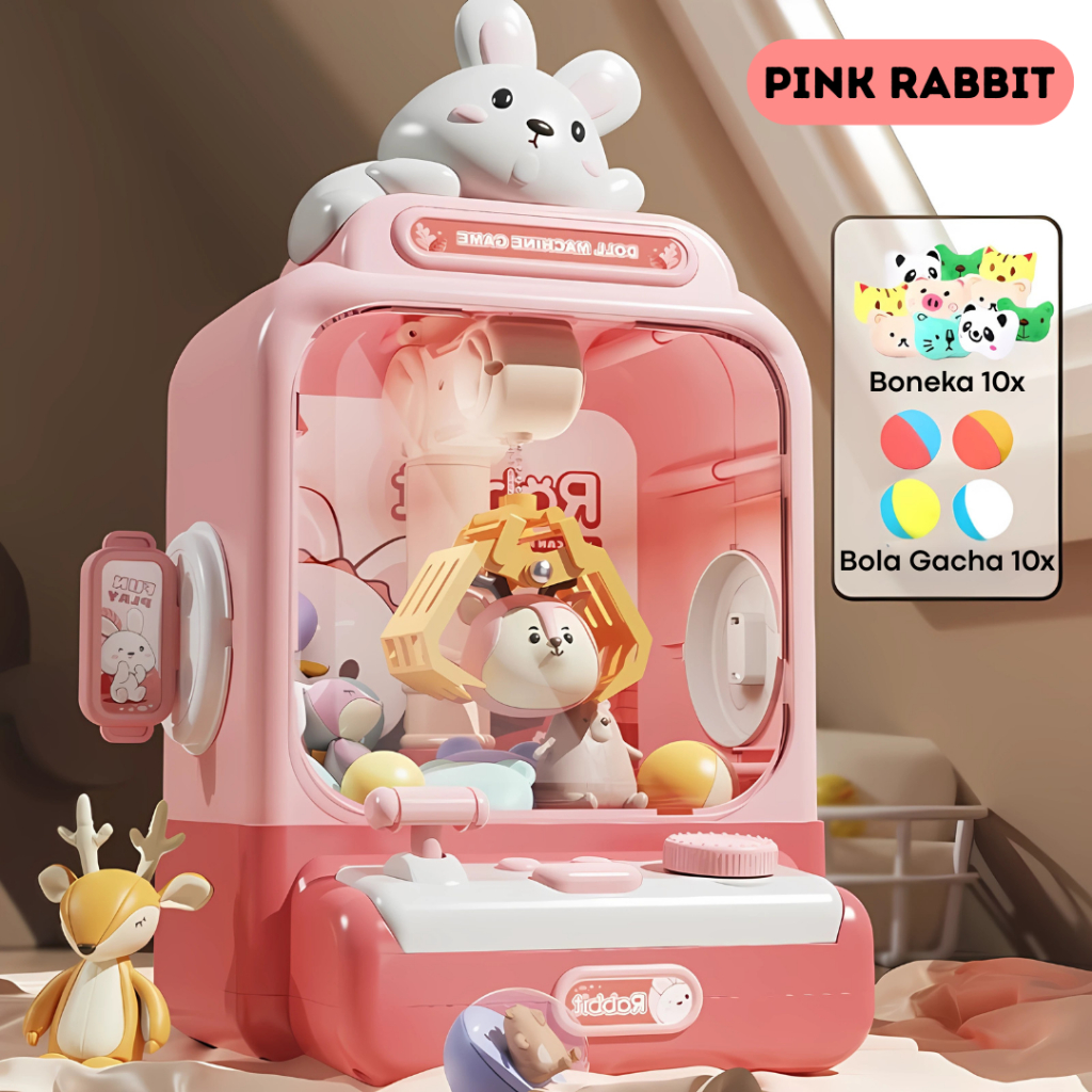 Mesin Mainan Capit Boneka / Mesin Tangkap Boneka Mini / Clamping Doll / Mesin Capit Boneka Lucu