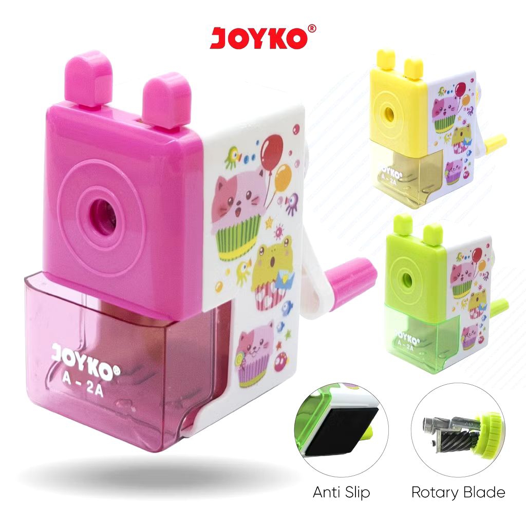 

Joyko A-2A | Sharpener | Rautan Pensil | Serutan Meja Putar
