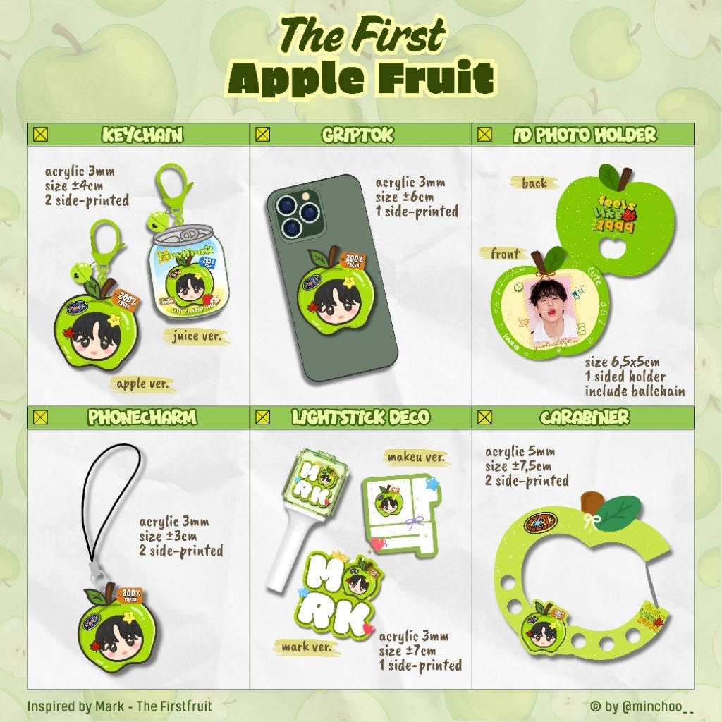 FANMERCH - MARK "The First Apple Fruit" inspired by The Firstfruit Album