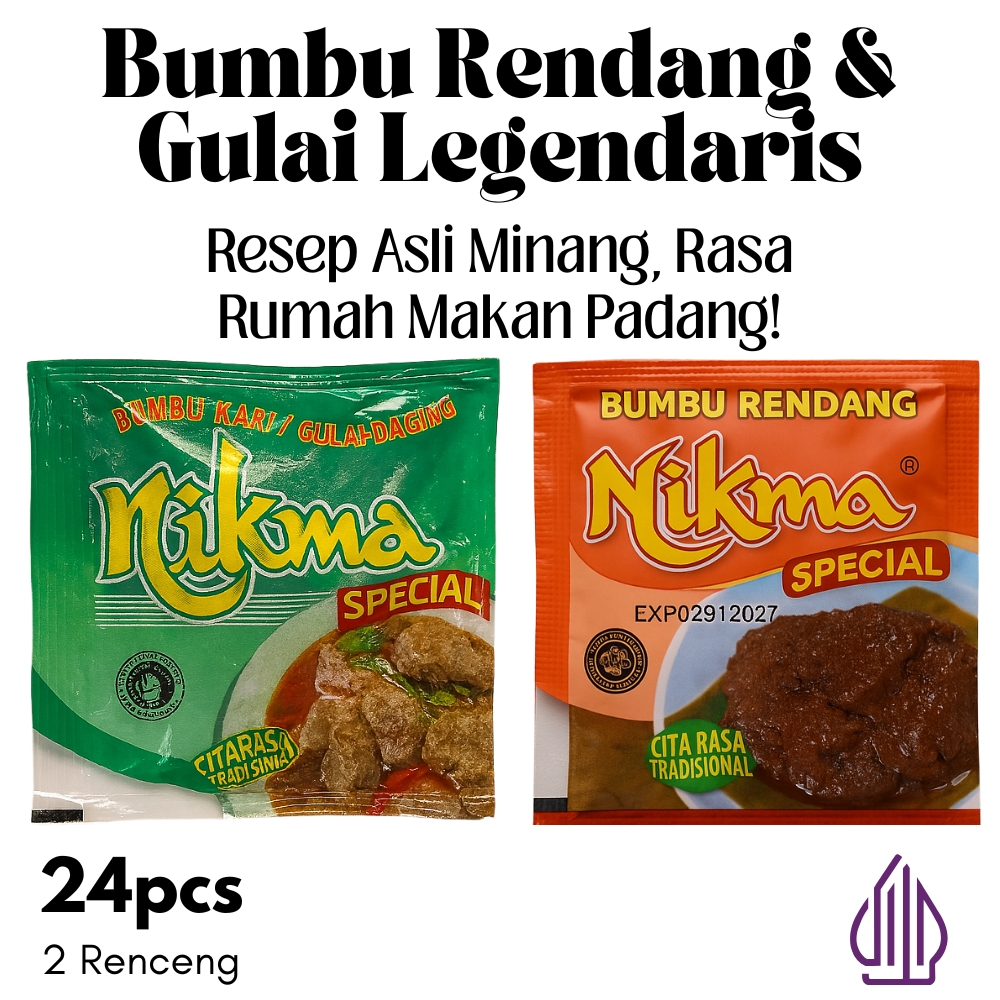 

Bumbu Padang Gulai Rendang Asli Minang Halal Paket Hemat 24 Sachet Masakan Spesial Idul Adha