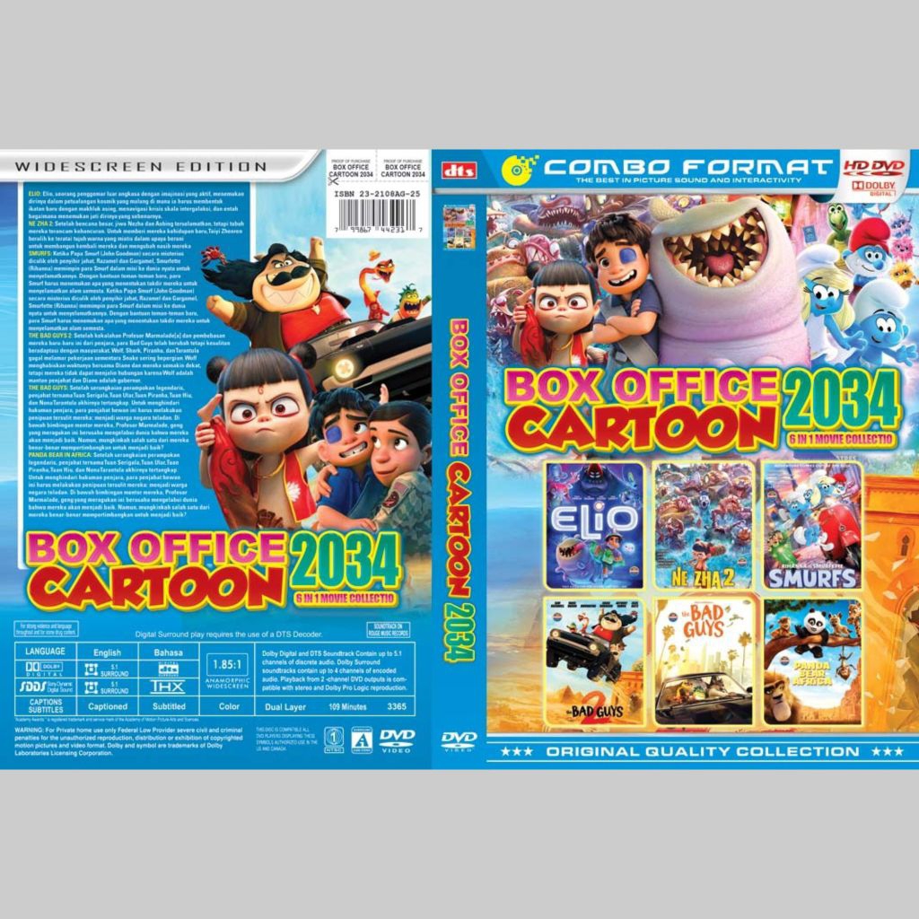 Kaset Koleksi Film Box Office Cartoon Vol 2034 (2025)