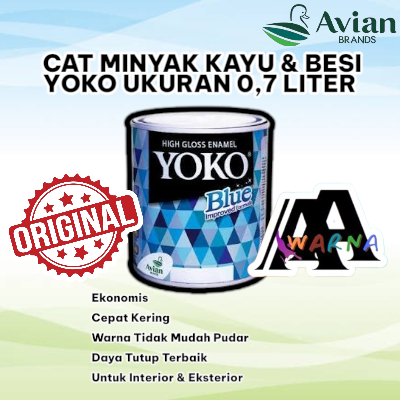 AVIAN CAT MINYAK YOKO CAT BESI DAN KAYU YOKO 0,7 LITER TERMURAH ORIGINAL