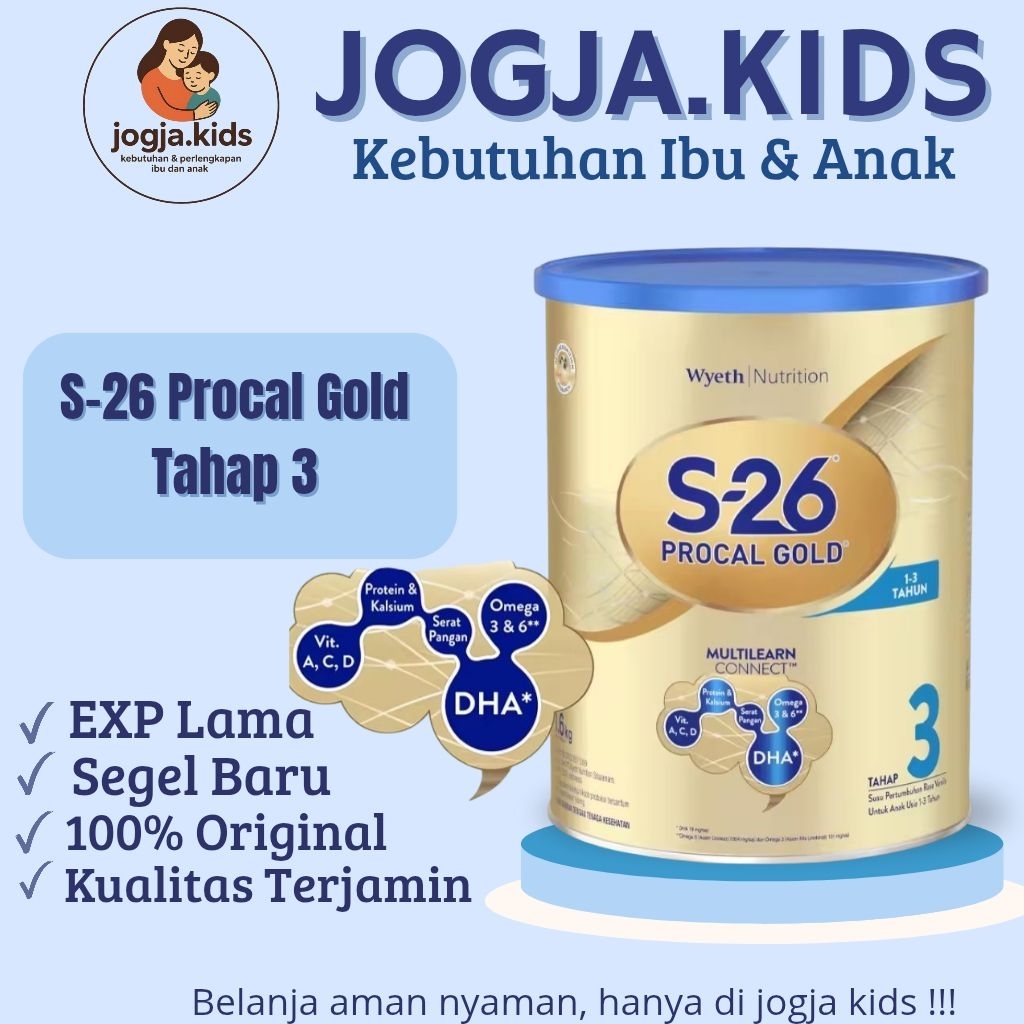 

LANGSUNG KIRIM - TERMURAH] S-26 Procal Gold Tahap 3 ED 2027 1,6KG COD INSTAN TANPA PO