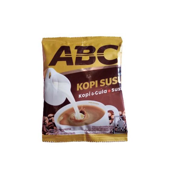 

Kopi ABC Susu / Kopi ABC Gula Aren / Kopi ABC Klepon isi 10 sachet (1 gantung)