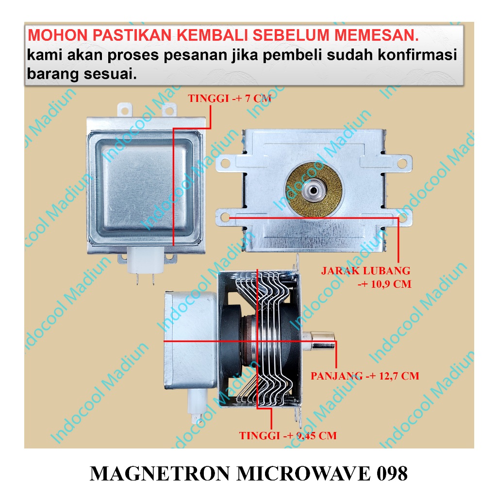 MM98 MAGNETRON OVEN / MAGNETRON MICROWAVE OVEN 098