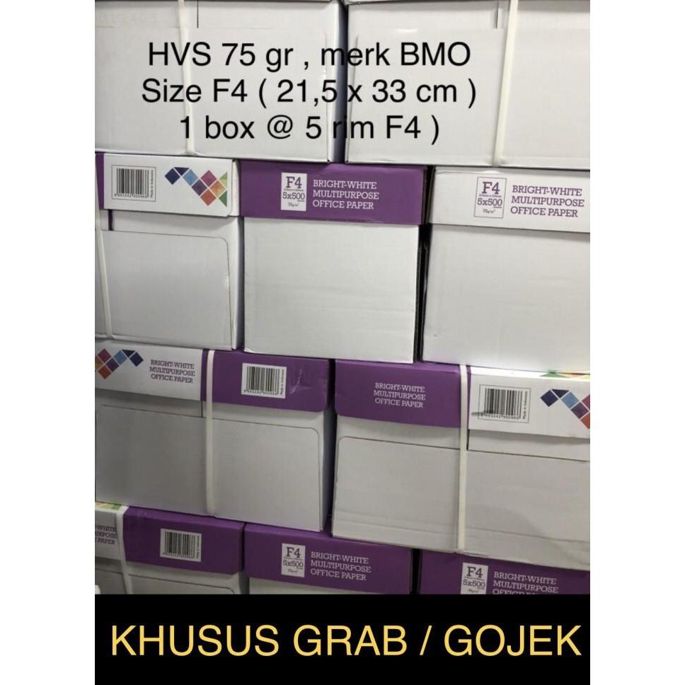 

TERMURAH KERTAS HVS BMO 75GR F4 - 1 DUS (5 RIM)