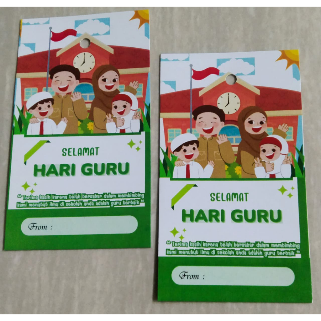 

Hangtag Teacher Day/Hari Guru Motif 2 Jual Perpcs